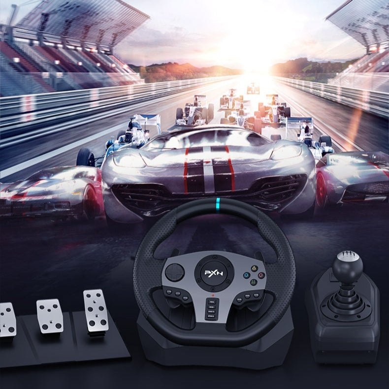 PXNV9 Racing Game Aiming Wheel Compatible avec le PC PS3 PS4 Xboxone