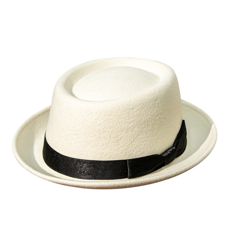 Chapeau en feutre de laine Chapeau polyvalent Chapeau classique de style britannique