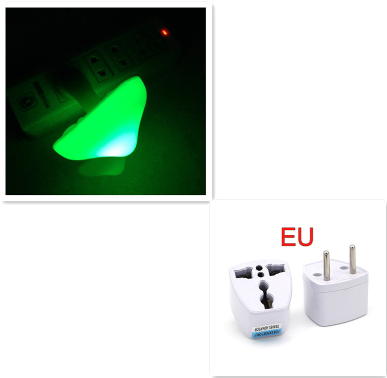 LED Night Light Mushroom Wall Socket Lampe EU US Plug Warm White Light-control Capteur Bedro