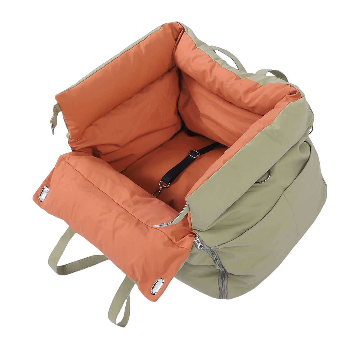 Car Pet Bed Portable Travel Outdoor Detachable Lavable Pet Siège de voiture avec Harness pour chiens