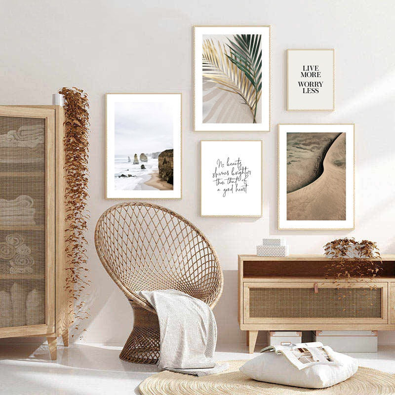Mode Minimalist Chambre nordique Seascape Peinture Core