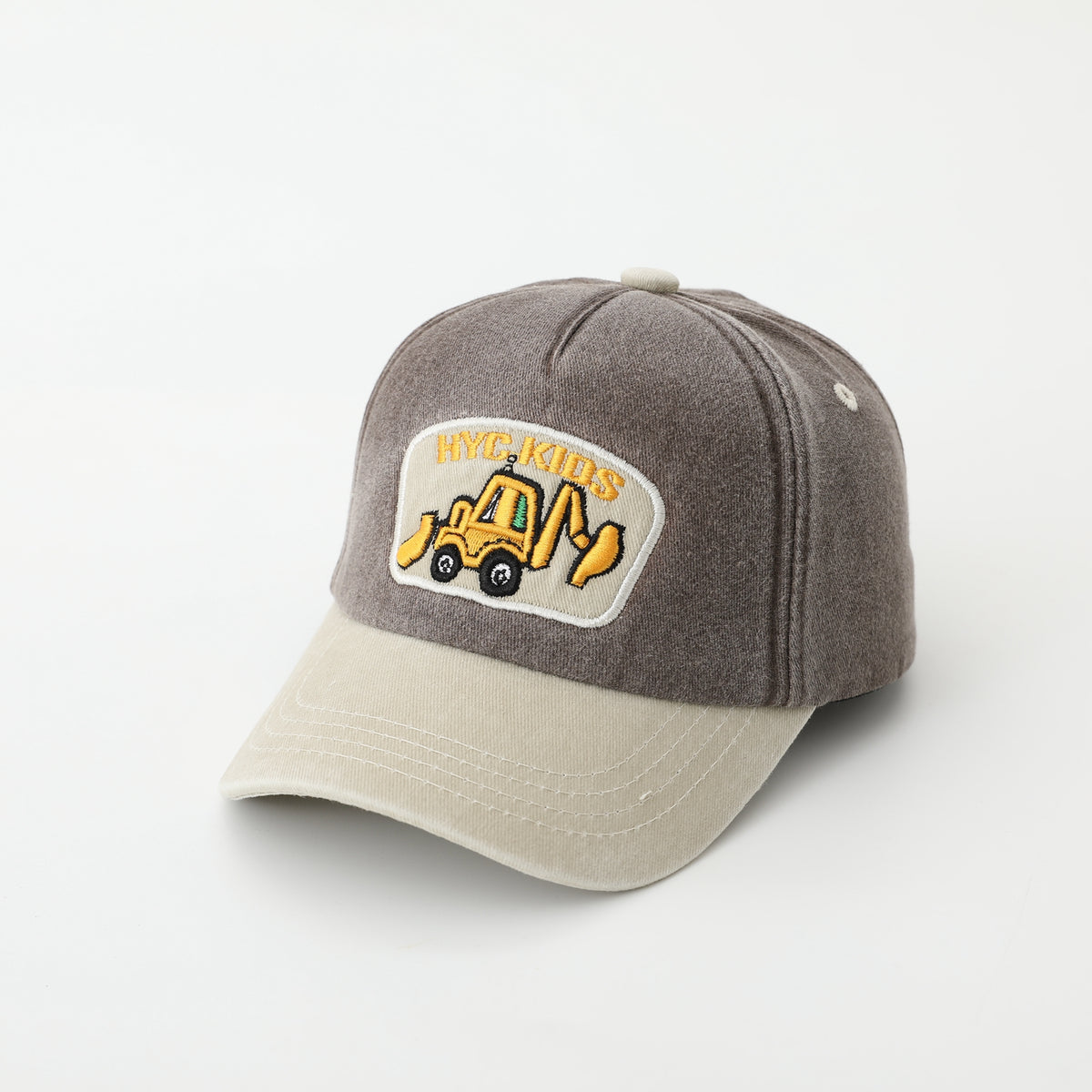 Colorful Broderie Excavateur Trendy Mode Coréen style Casquette de baseball pour enfants pour Outd