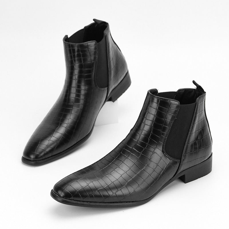 Bottes pour hommes polyvalentes à la mode style britannique