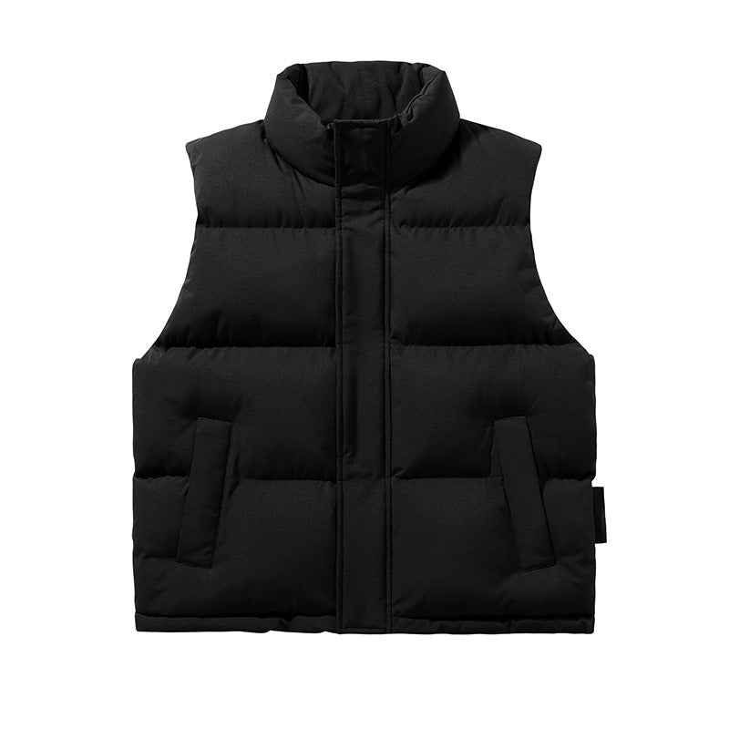 Veste en coton rembourré sans manches de couple tendance