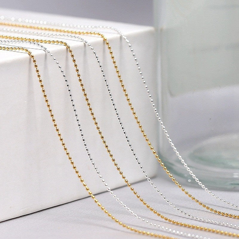 Chaîne de perles en métal, style japonais