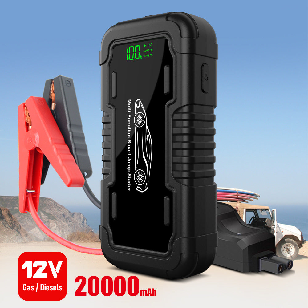 Voiture 20000mah Alimentation de démarrage d'urgence avec éclairage LED