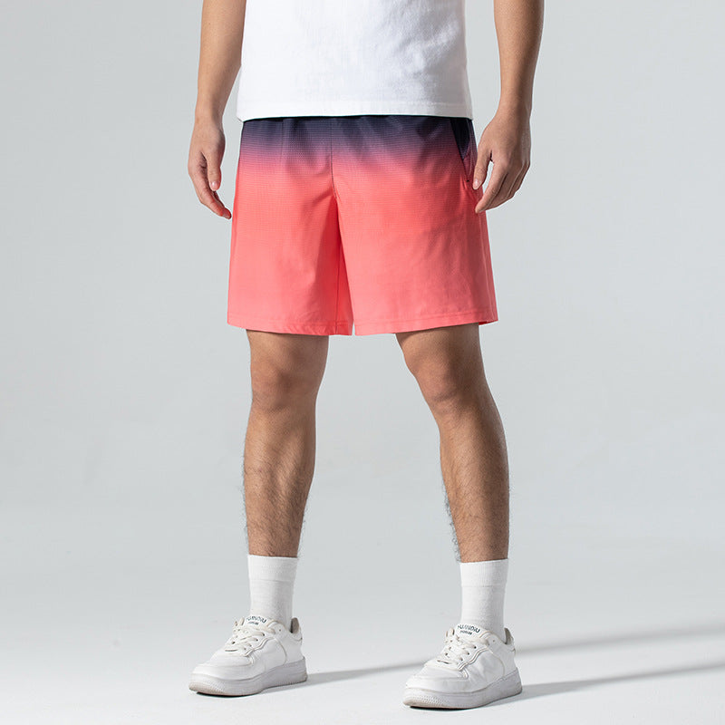 Short en soie de glace mince d'été pour hommes