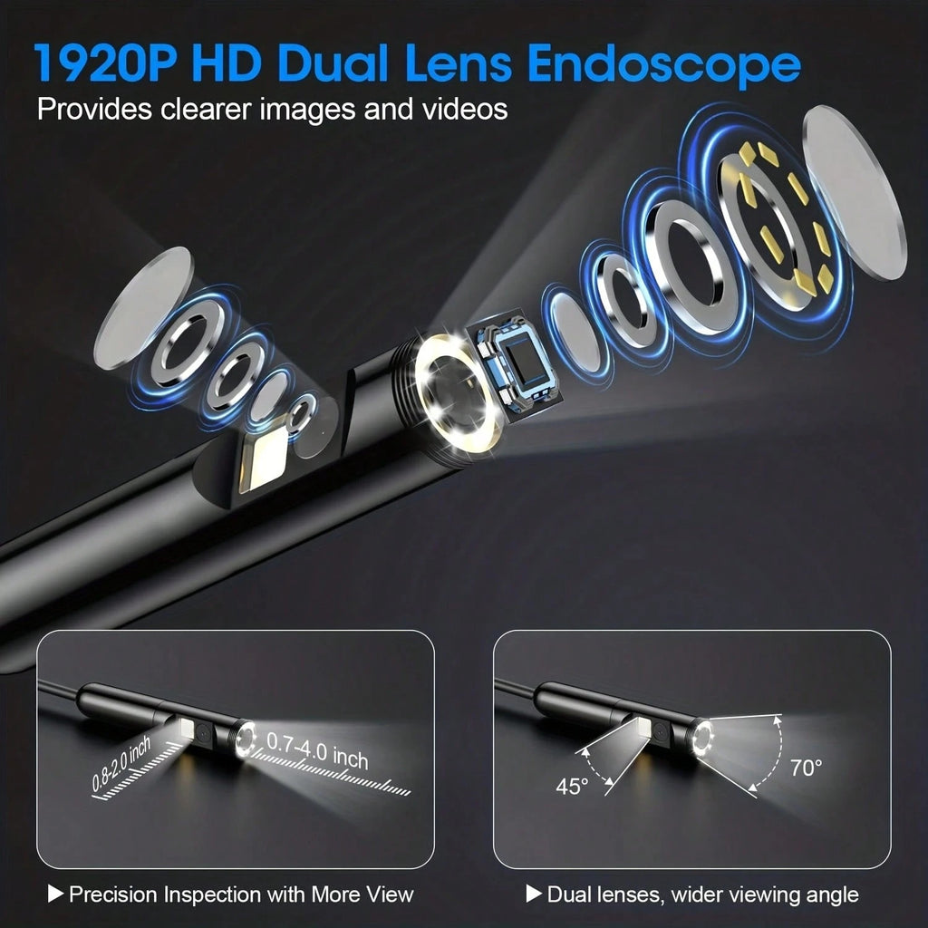 Caméra double endoscope éclairée
