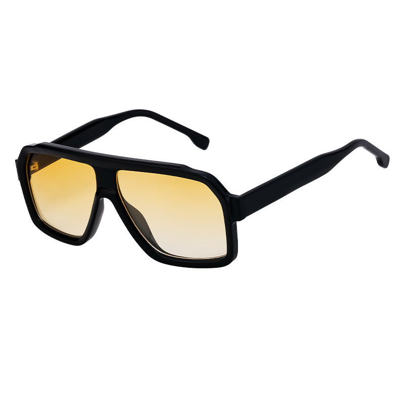 Lunettes de soleil européennes et américaines de style carré pour hommes
