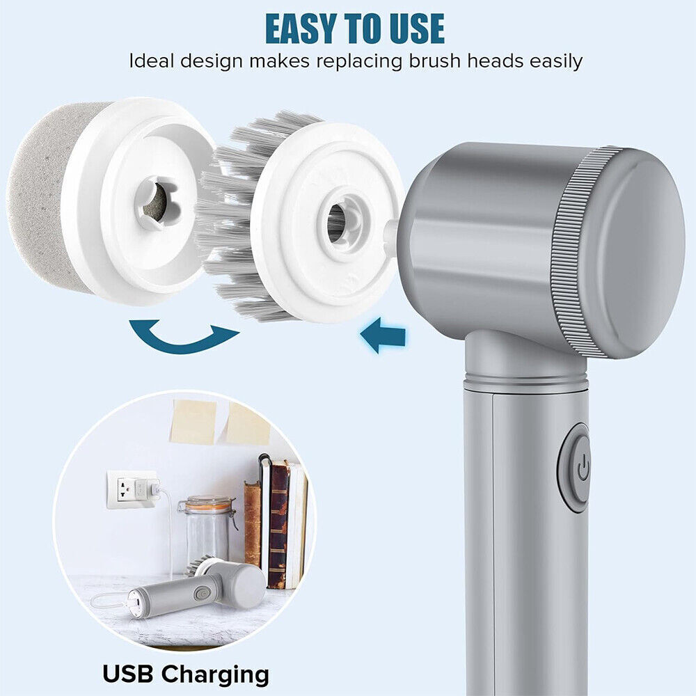 Brosse de nettoyage électrique rechargeable sans fil Spin Scrubber Turbo Scrub Cleaner