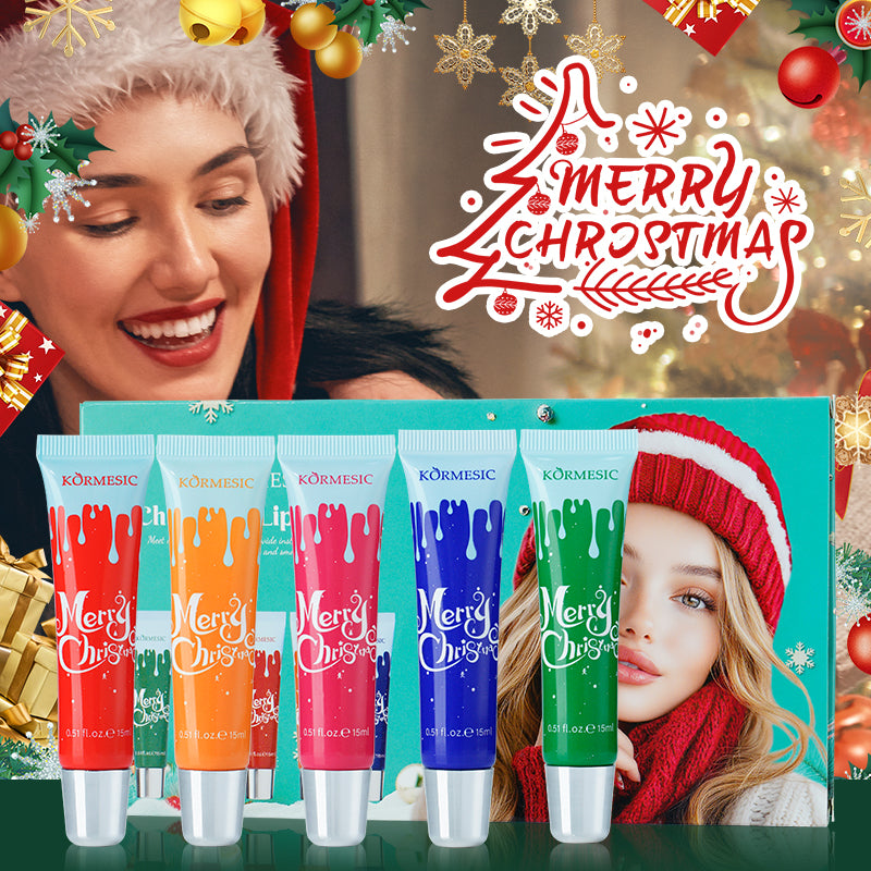 KORMESIC gel à lèvres de Noël set exclusivement pour le commerce extérieur 15ml-15ml-15ml-15ml