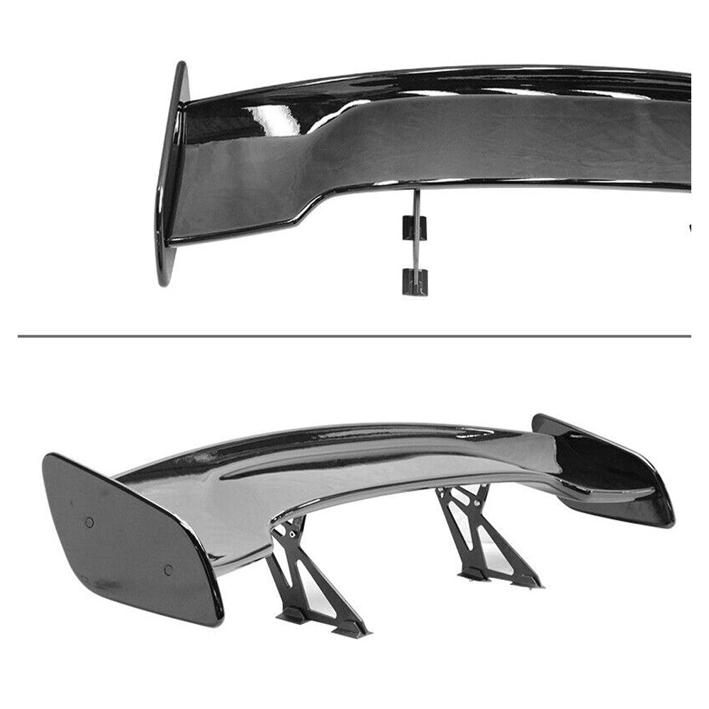 Fit réglable 57 pouces GT Wing ABS Glossy Black Spoiler arrière N Issan