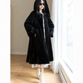 Leopard-print Longueur prolongée Sur-le-genre Faux Mink-fur Manteau