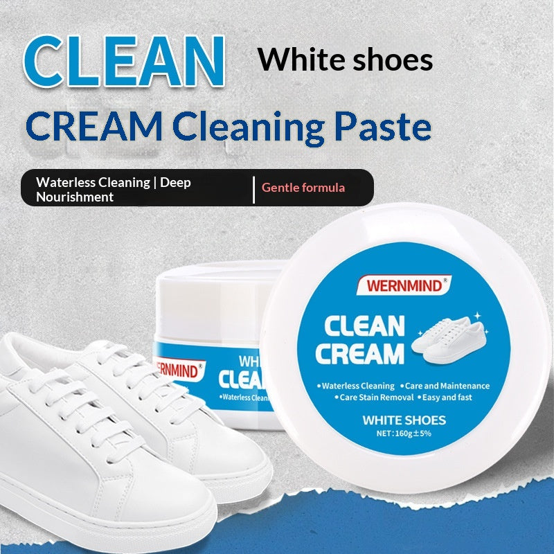 160g Blanc chaussures nettoyage crème soin de chaussures pour les sneakers