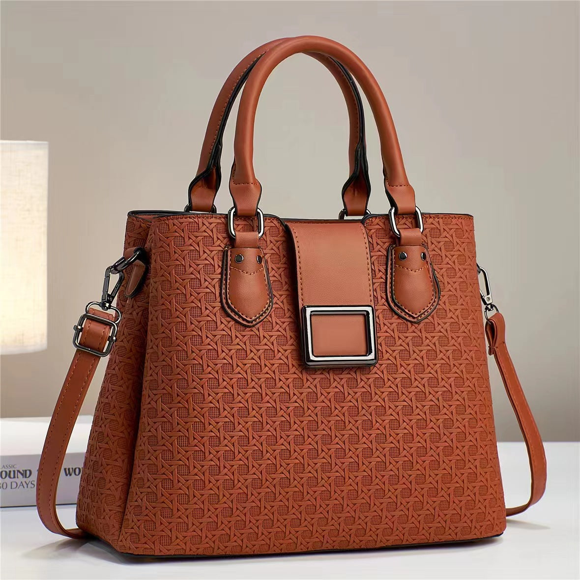 Sac à main embossé Fashionable et polyvalent Elégant Sac à épaule ou Crossbody