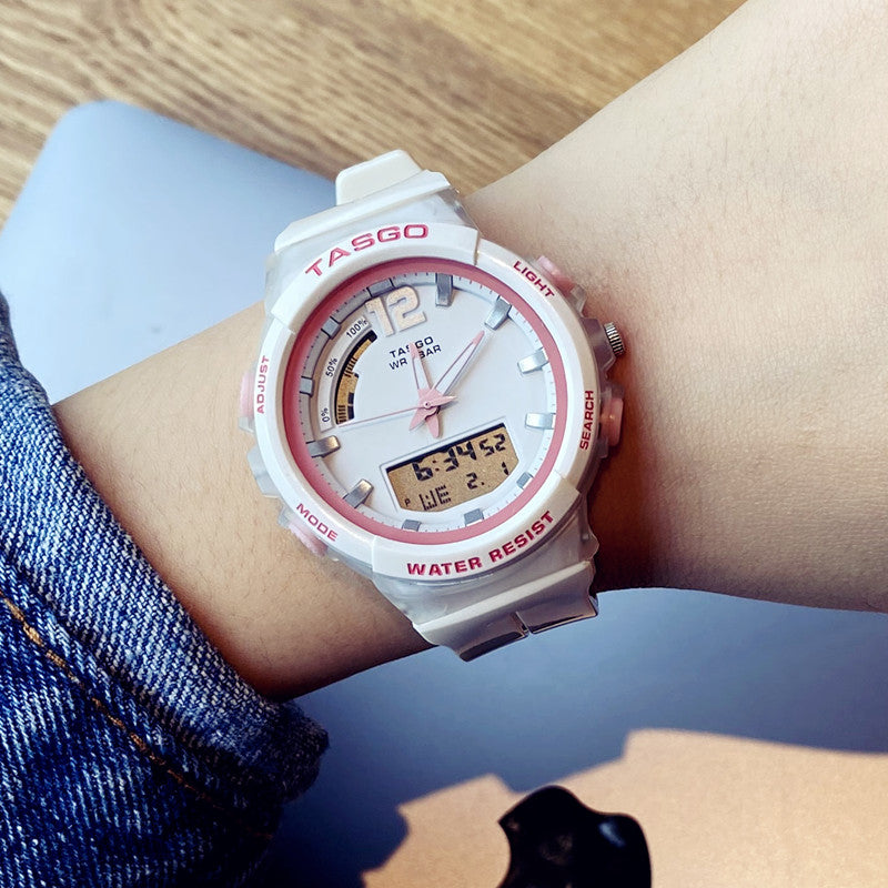Montre électronique à l'épreuve de l'eau de sport pour enfants tendance