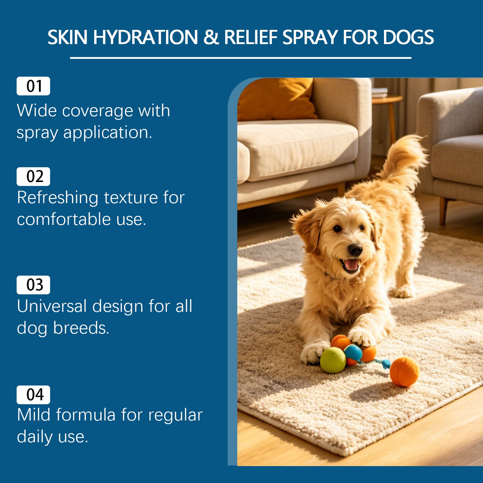 Spray antibactérien pour chiens