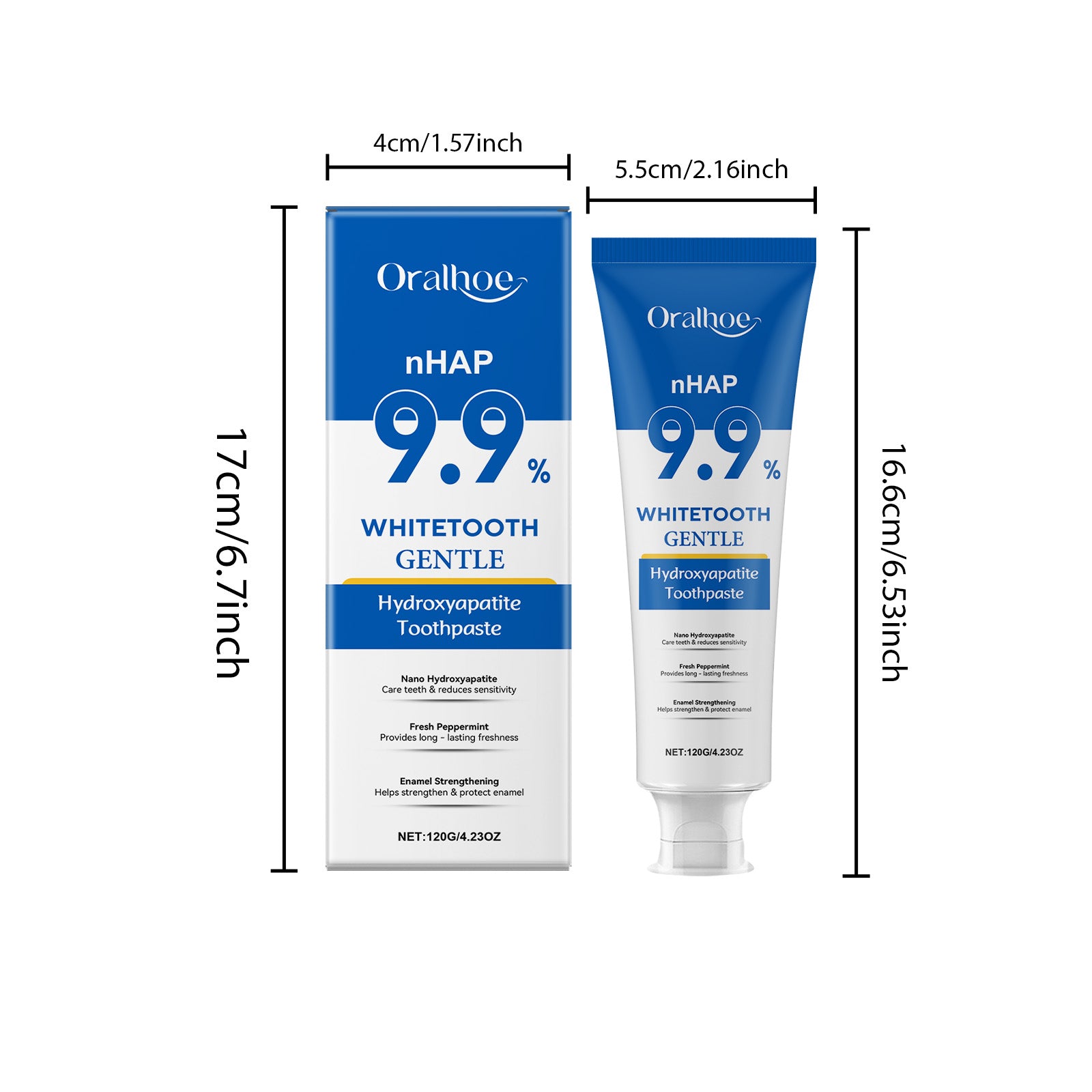 Dentifrice blanche menthe douce 120g 1box