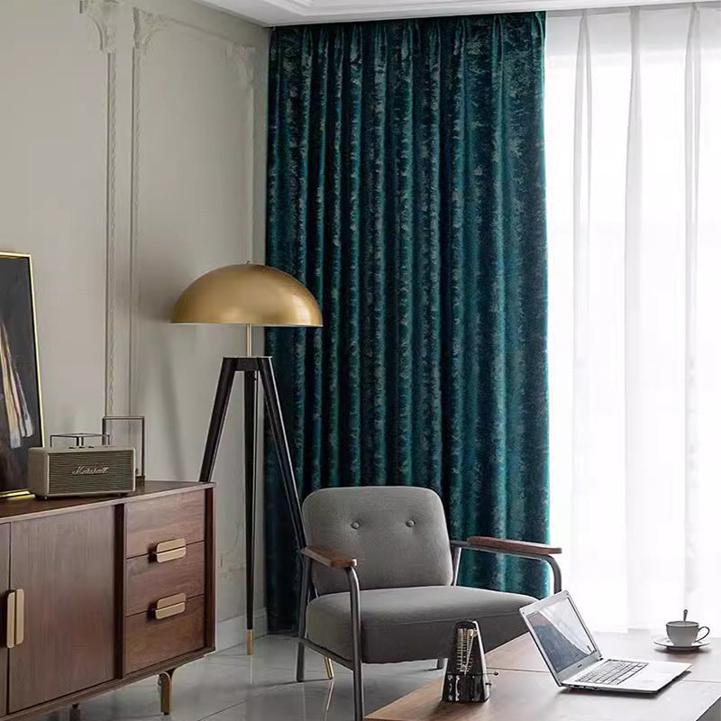 Rideaux de salon haut de gamme dans un design minimaliste et moderne de style européen
