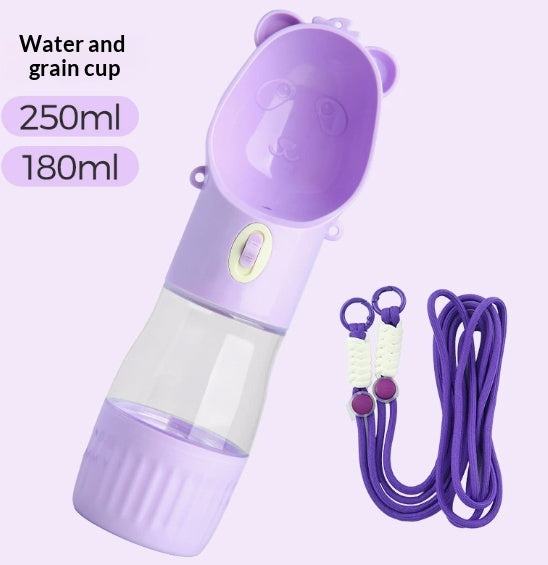 Pet Water Cup Bouteille d'eau Portable Fontaine extérieure pour chiens