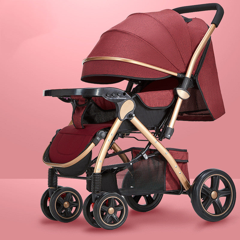 Les poussettes pour bébés sont légères et faciles à plier