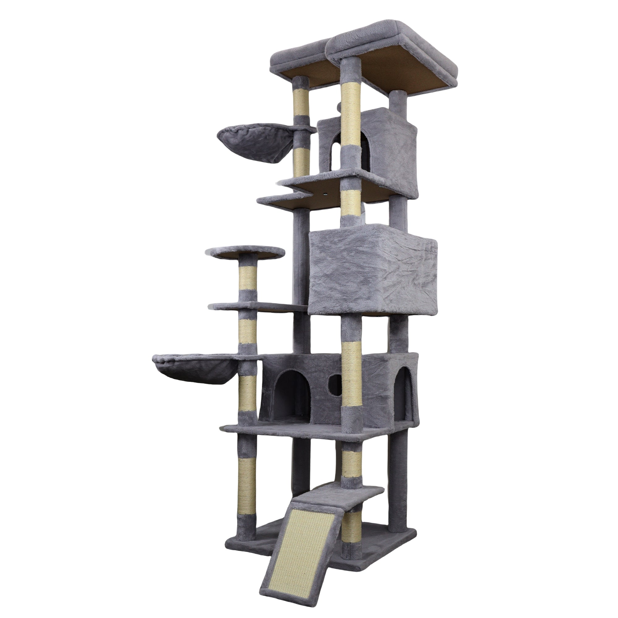 84.6 dans la tour des arbres de chat gris foncé avec large base