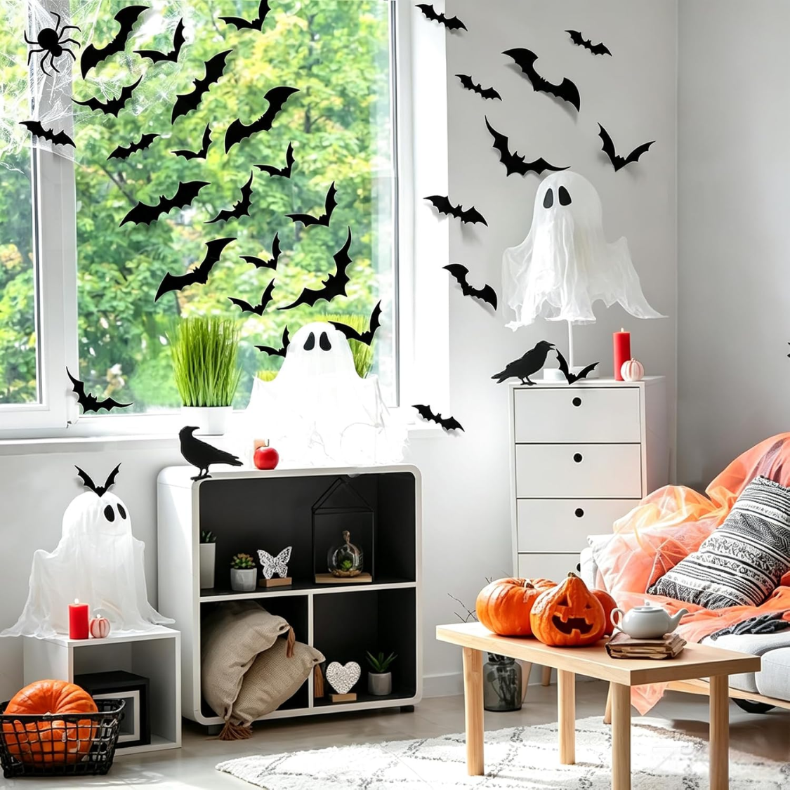 Stickers Mur en PVC pour Bats 3D