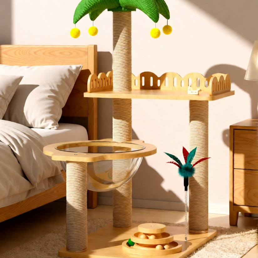 Petits arbres de chat économisant de l'espace