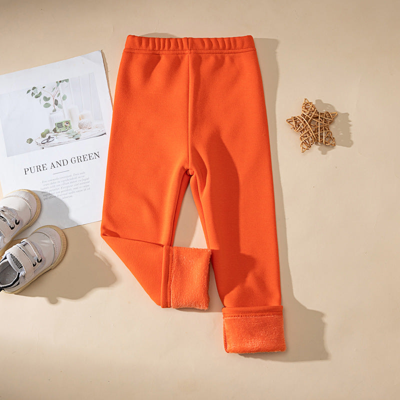 Pantalons d'enfants d'une épaisseur extra-faible doublés de polaire
