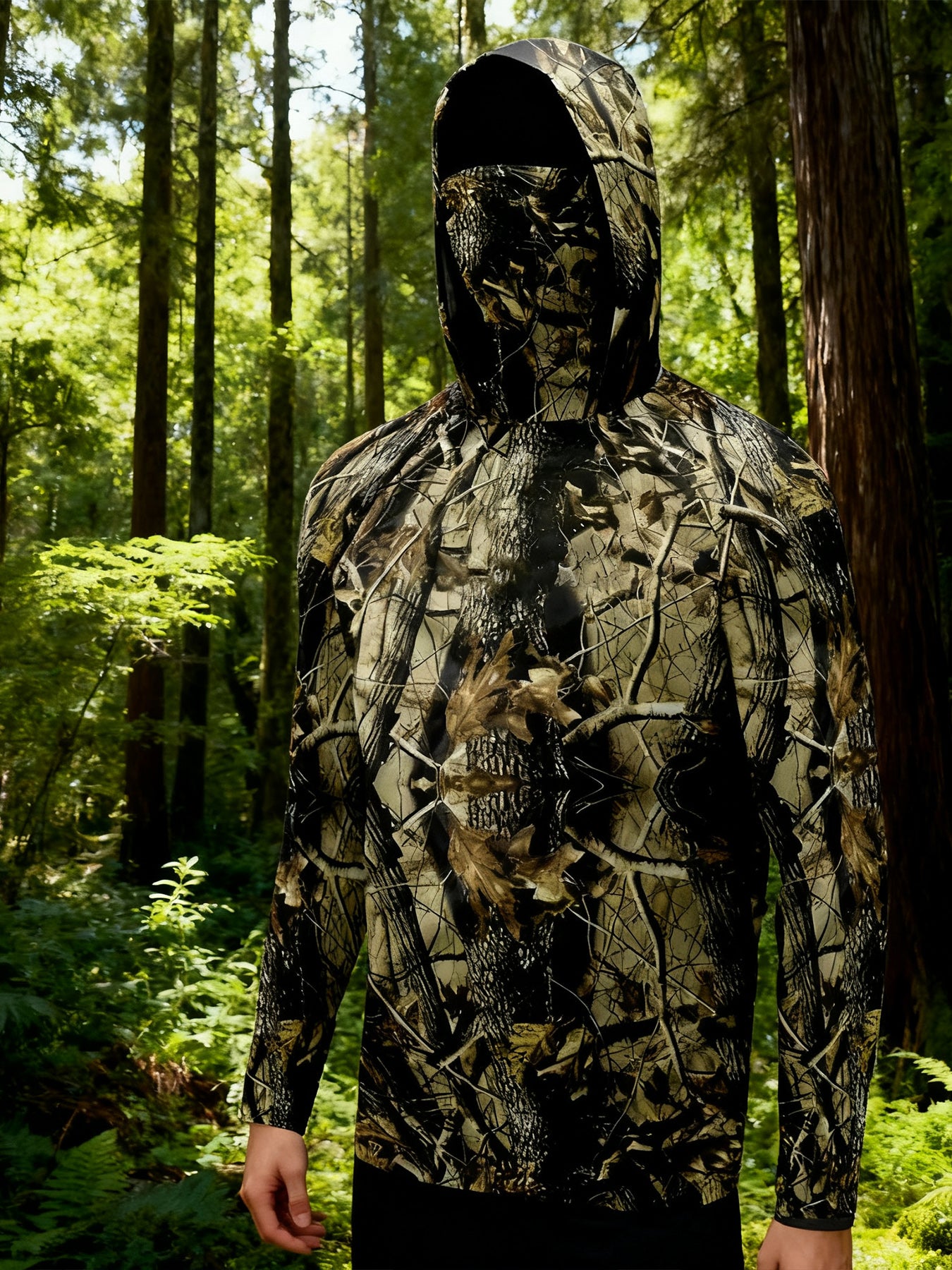 Pêche Hoodie voile chemise Surf couverture visage cou été hommes longue manches chasse Jersey