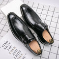 Printemps et automne Mode carré Buckle Robe Basse coupe Chaussures en cuir