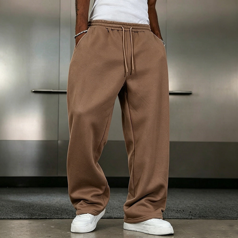 Pantalons à gaines élastiques à chaussons vintage de style street