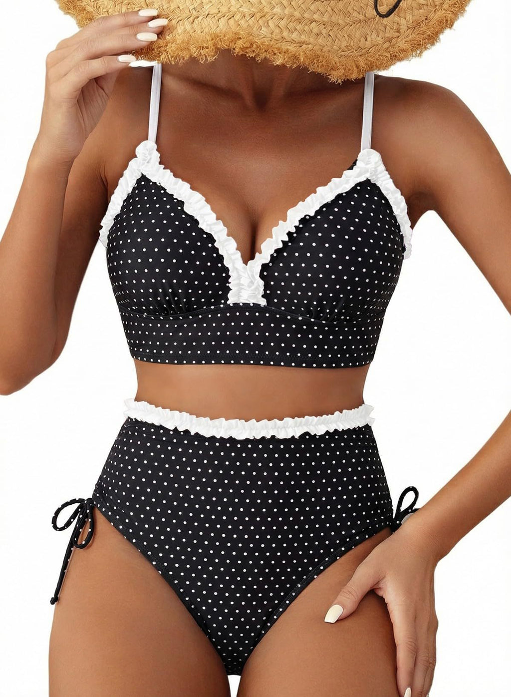 Femmes Patchwork Top et Shorts Bikini Set