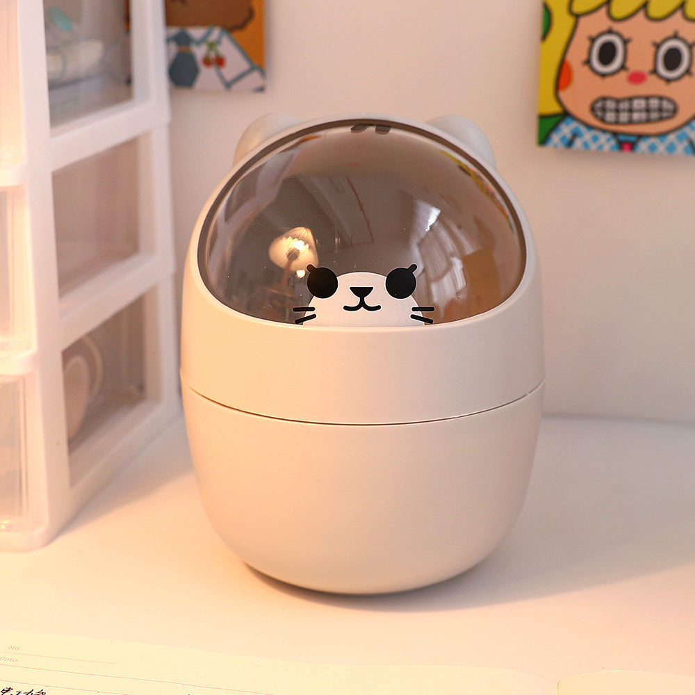 Poubelle de bureau Poubelle de bureau Organisateur Bucket Bureau Mini ours Poubelle de bureau