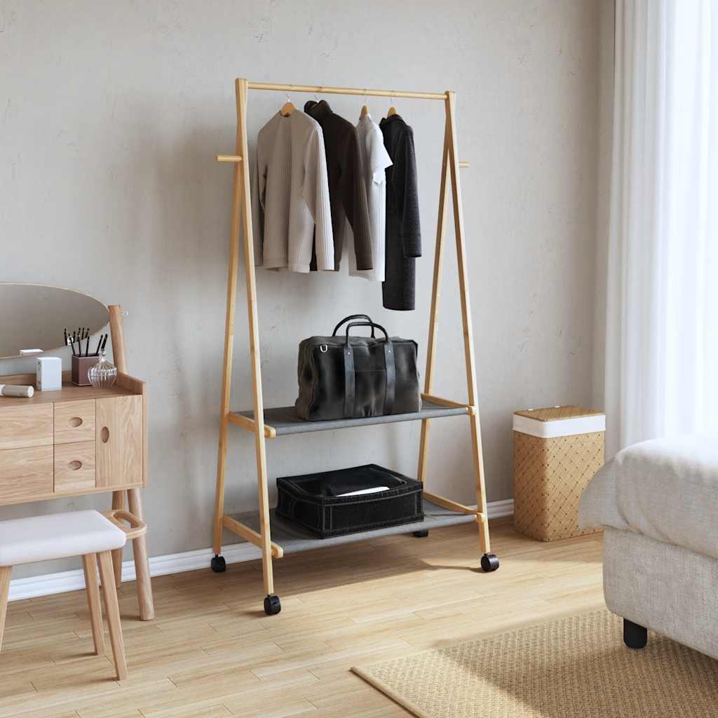 Sac de vêtements avec étagères et roues 96x45.5x155,5 cm