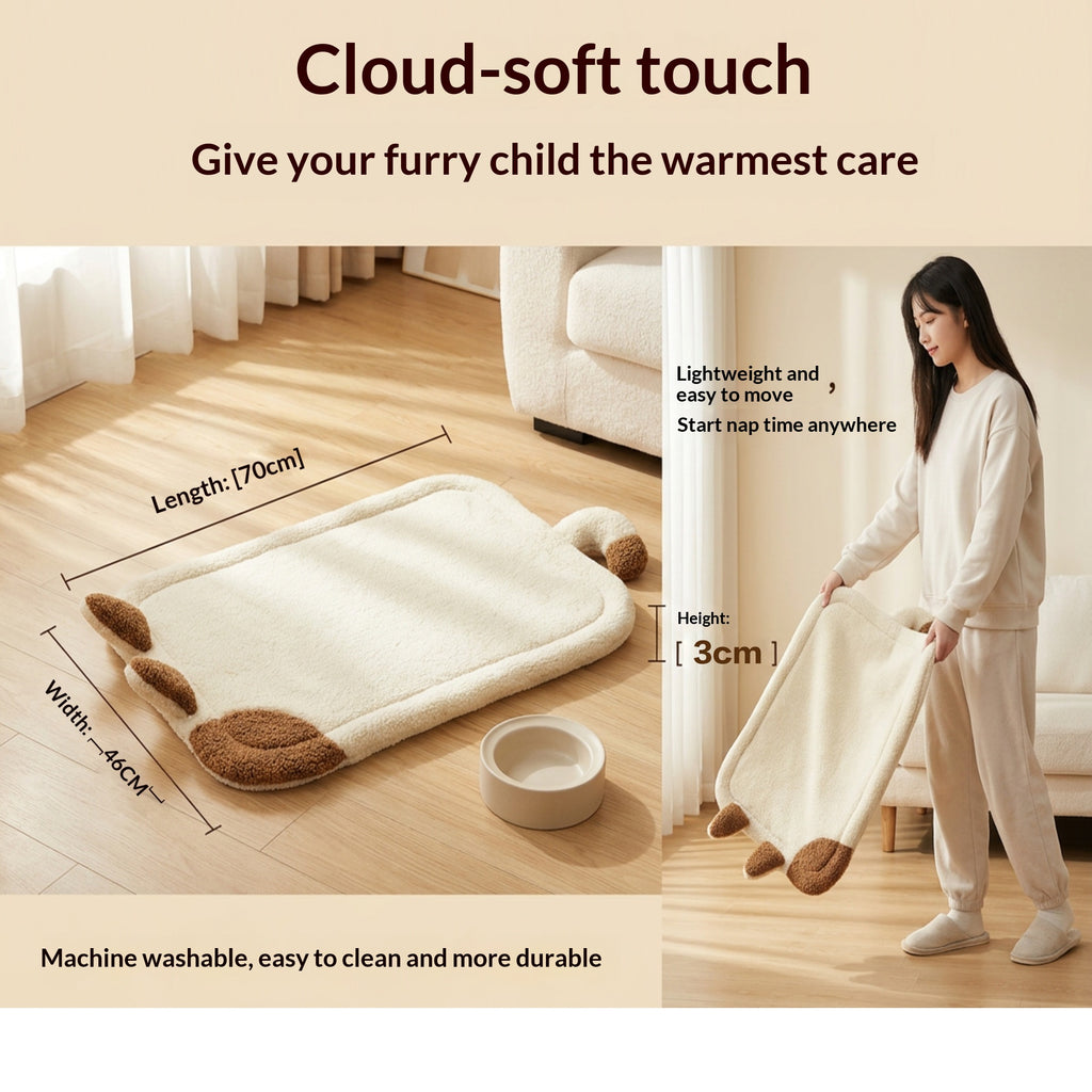 Coussin chien Coussin animal Coussin doux peau-friendly machine lavable style Lambskin animal Coussin animal