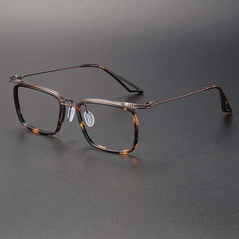 Cadre en verre anti-bleu clair de titane pur Myopia