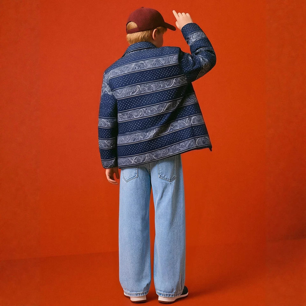 Pantalons de denim à col lumineux polyvalents