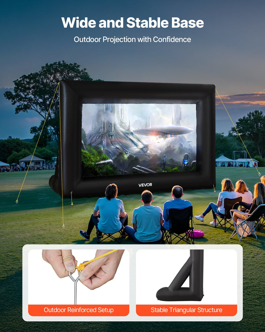 Écran de projecteur gonflable 14FT