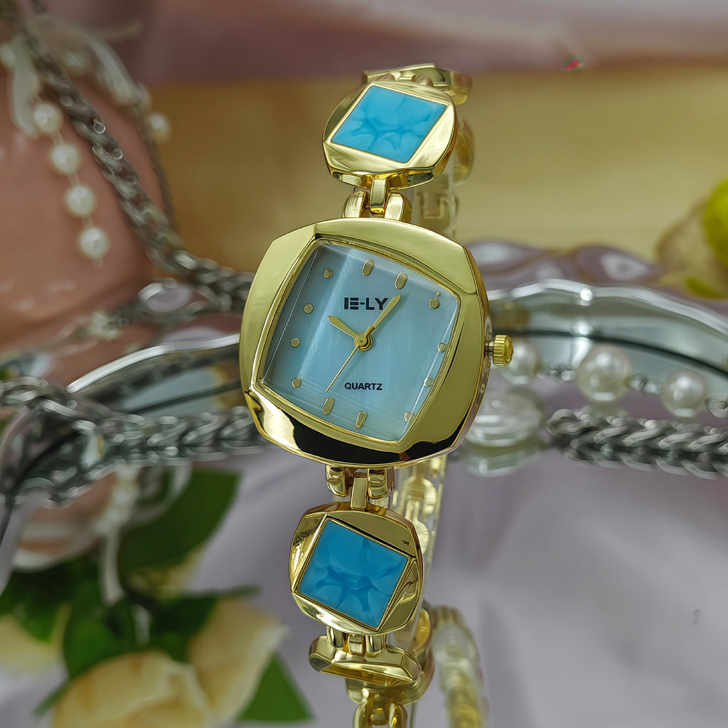 Montres créatives pour femmes Niche Design avec un bracelet en diamant irrégulier