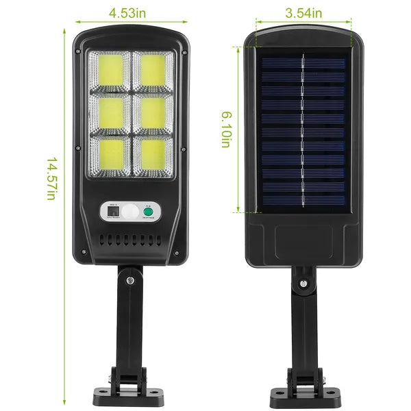 Éclairage mural solaire Extérieur 100LED Perles Capteur de mouvement lampe IP65 étanche 3 modes