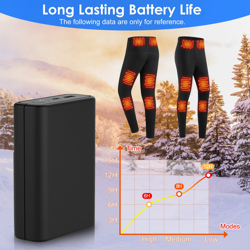 1Pc 10 000mAh OU 20 000mAh 5V 2A Banque de puissance pour vestes chauffées Vestes Pantalons Gants Écharpes