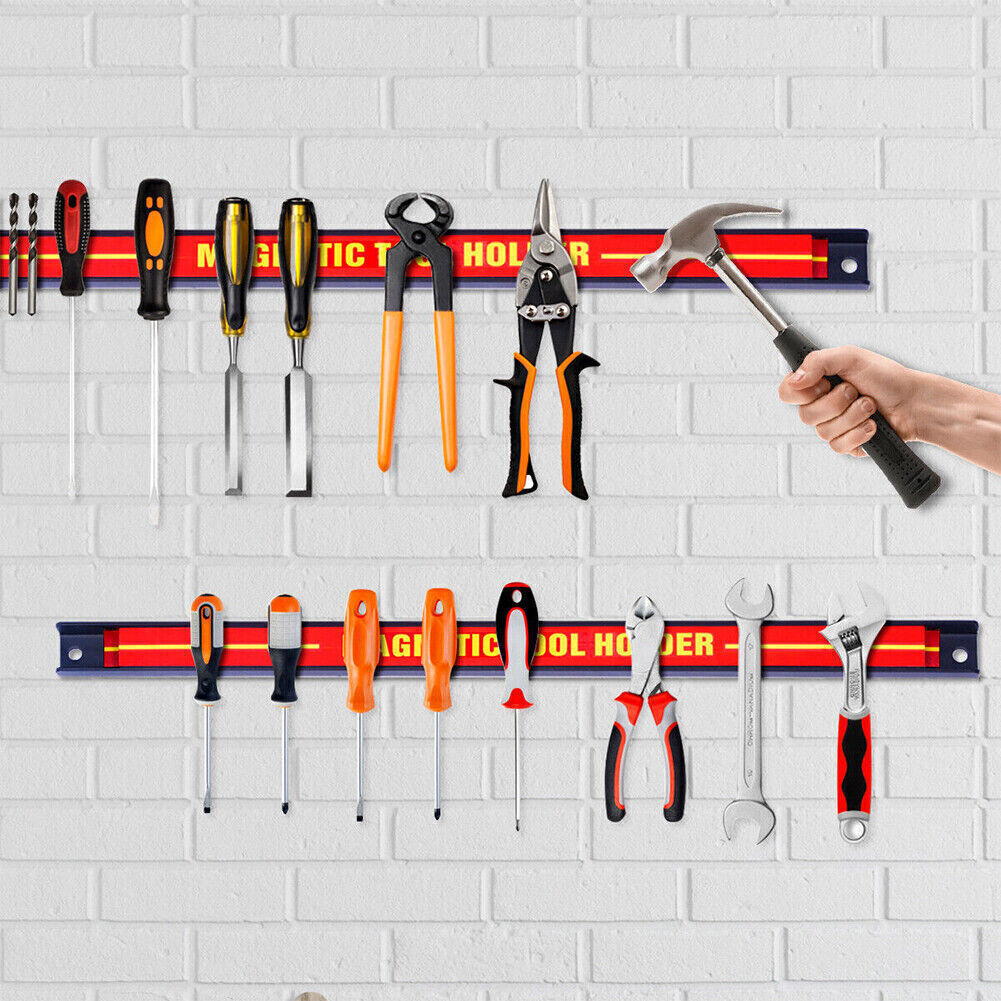 6x18 Barre magnétique de stockage porte-outils lourds Rack Garage Wall Holder Bandes