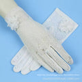 Gants d'écran solaire en dentelle - White-1 pack