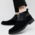 Bottes de cheville zippée en cuir de style britannique haut de gamme