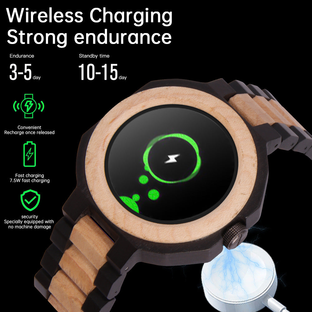 Minimalist et Multifonctionnel Neutre Montre Sandalwood
