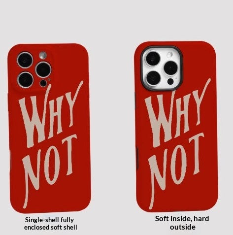 WHYNOT Anglais de style coréen Instagram téléphone Case
