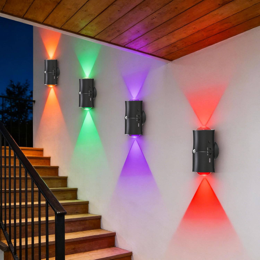 4pcs détecteur de mouvement lumière de nuit rechargeable