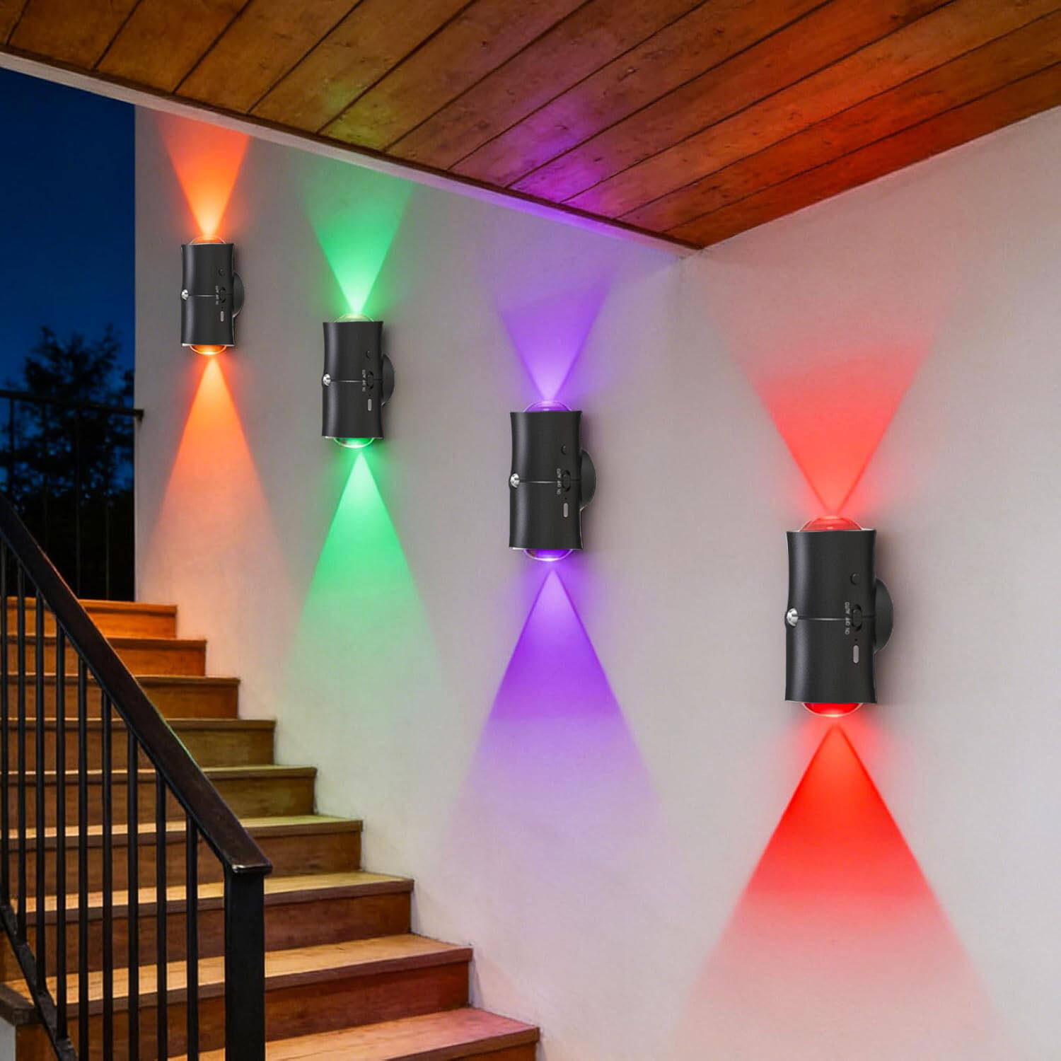 4pcs détecteur de mouvement lumière de nuit rechargeable