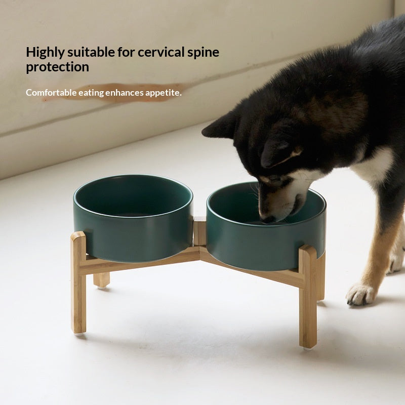 Chien d'animaux de compagnie Food Bowl Dog Food Dish Cat Ceramic